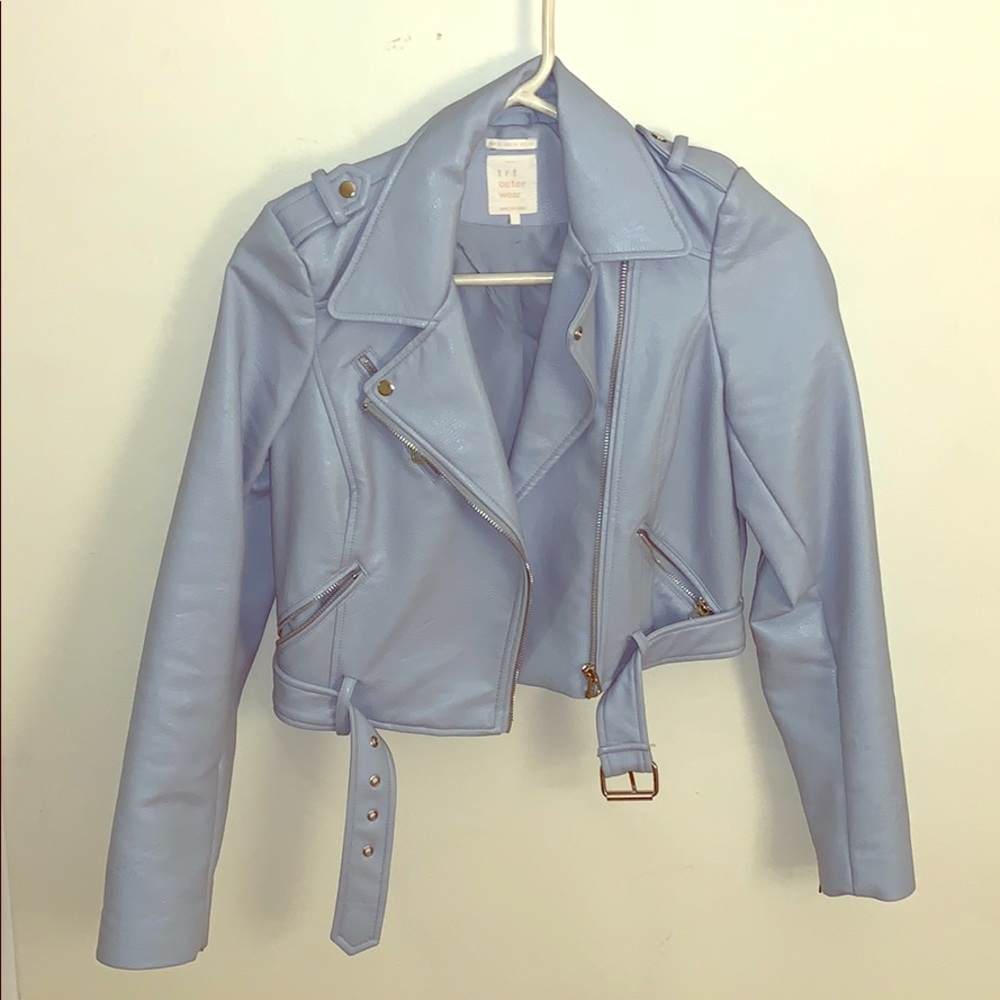 Blue Leather Jacket - image 1